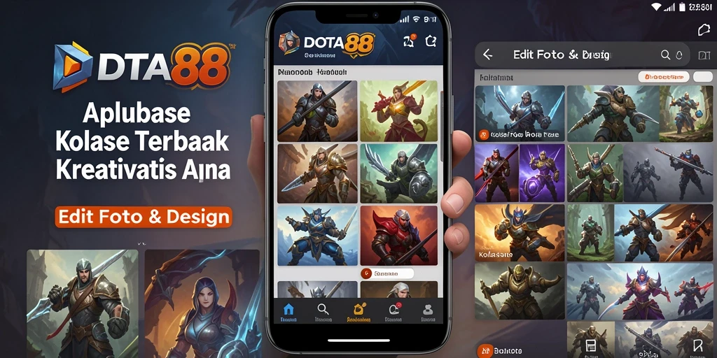 Tampilan antarmuka DOTA88 dengan fitur Kolase Foto yang menarik dan mudah digunakan.