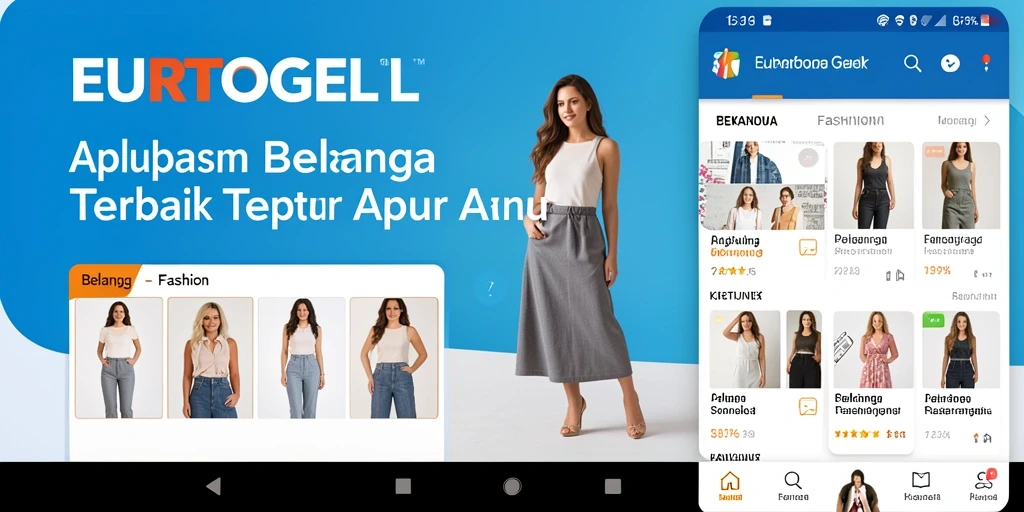 Antarmuka pengguna EUROTOGEL dengan berbagai produk fashion menarik.