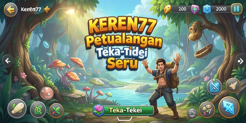 Antarmuka permainan Teka-Teki yang menarik dan interaktif.