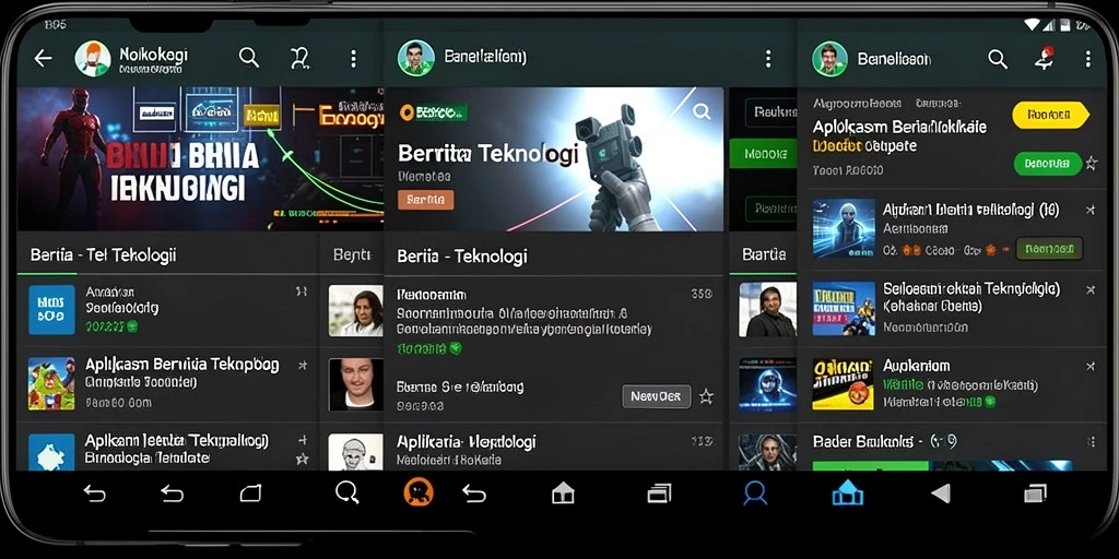 Antarmuka aplikasi N06 yang modern dan informatif.