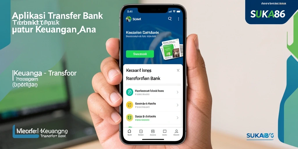 Antarmuka pengguna yang intuitif dan mudah digunakan untuk transfer bank.
